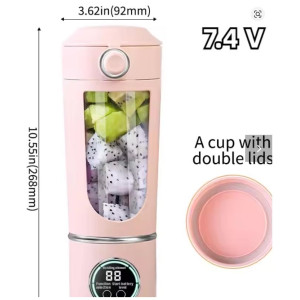 New Portable Juice Maker Blender for Shakes Smoothies 700ML Multiple Colors 12-Blades Fast Mixing 2 In 1 Blender Bottle Juicer
