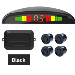 Radar Detectors Car LED Parking Sensor Kit 4 Sensors 22mm Reverse Radar Sound Alert Indicator System