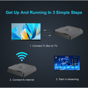 Smart TV Box AI TV Box 8+128GB 8K Video Android 15 Home Entertainment Media Player For NETFLIX Youtube With Voice Remote
