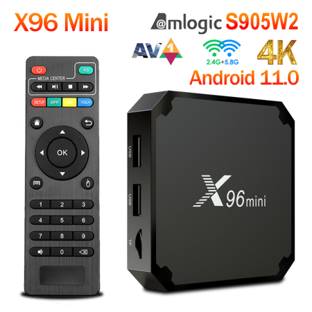 Original X96 mini tv box Android 11.0 H313 S Quad Core 2GB 16GB 4G WiFi 4K UHD HDR 10 H265 multimedia player TV Box