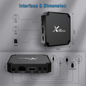 Original X96 mini tv box Android 11.0 H313 S Quad Core 2GB 16GB 4G WiFi 4K UHD HDR 10 H265 multimedia player TV Box