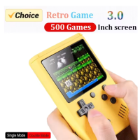 Retro Portable Mini Handheld Video Game Console 8 Bit 3.0 Inch Color LCD Kids Color Game Player Built in 500 Games