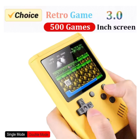 Retro Portable Mini Handheld Video Game Console 8 Bit 3.0 Inch Color LCD Kids Color Game Player Built in 500 Games