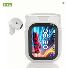 【HTC NE20】Bluetooth V6.0 Earphones AI Translator Earbuds OWS LCD Touch Screen Sport Wireless Headphones HD Stereo Sound Longlife