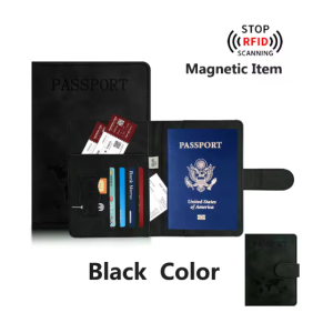 Passport Holder for Travel Essentials Passport Wallet Cover Case for Travel Accessories Passport Book Holders for Women/Men