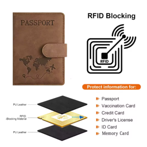 Passport Holder for Travel Essentials Passport Wallet Cover Case for Travel Accessories Passport Book Holders for Women/Men