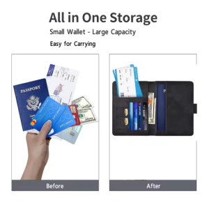 Passport Holder for Travel Essentials Passport Wallet Cover Case for Travel Accessories Passport Book Holders for Women/Men
