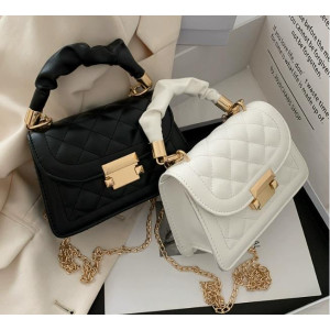  2026 New Fashion Women PU Leather Shoulder Bags Small Messenger Designer Female Chain Rhomboid Crossbody Bag Ladies Mini Handbag