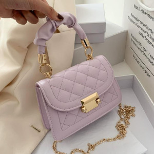  2026 New Fashion Women PU Leather Shoulder Bags Small Messenger Designer Female Chain Rhomboid Crossbody Bag Ladies Mini Handbag