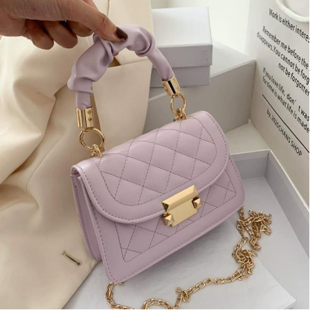  2026 New Fashion Women PU Leather Shoulder Bags Small Messenger Designer Female Chain Rhomboid Crossbody Bag Ladies Mini Handbag