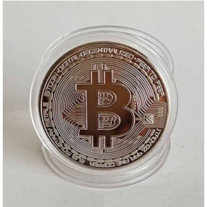 Gold Plated Bitcoin Coin Collectible Art Collection Gift Physical Commemorative Casascius Bit BTC Metal Antique Crafts Imitation