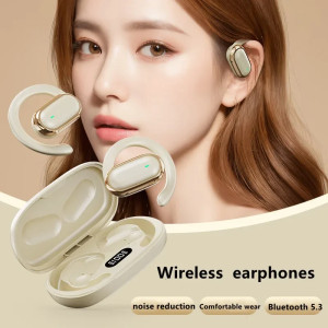 Bluetooth 5.3 Headphones Ear Hook Earphones Wireless Earphones HiFi Stereo Waterproof Headset Noise Reduction Earbuds for Xiaomi