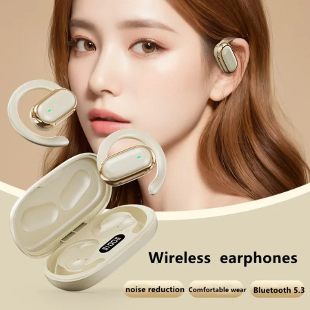 Bluetooth 5.3 Headphones Ear Hook Earphones Wireless Earphones HiFi Stereo Waterproof Headset Noise Reduction Earbuds for Xiaomi