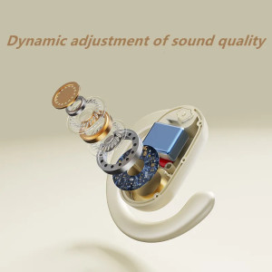 ‌Bluetooth Earhook High-Fidelity 5.4 True Wireless Long-Lasting Custom-Molded Earphones with Type-C Compatibility