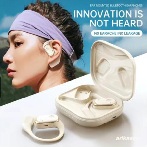 1Pack Open-Ear Headphones with Stable Comfort & Hi-Res Sound Pure Bass Boost Bluetooth 5.3 Earbuds OWS Wireless Headphones for Sports