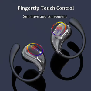 Bluetooth 5.4 Ear Hook Headphones TWS Wireless Earphones HiFi Stereo Waterproof Headsets LED Display Long Standby Touch Earbuds