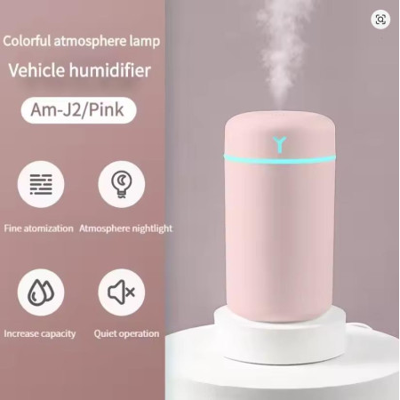 Portable 390ml Air Humidifier Aromatherapy Humidificador For Home Car USB Sprayer With LED Color Night Lamp Purifier