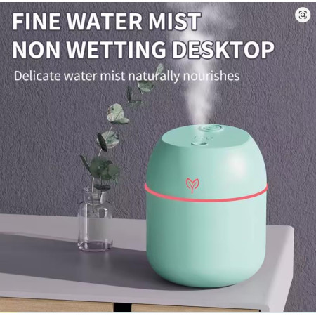 Portable USB Ultrasonic Air Mini Humidifier Essential Oil Diffuser Car Purifier Aroma Anion Mist Maker with LED Lamp Lighting