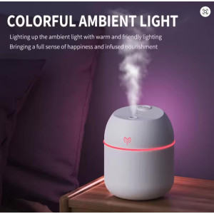 Portable USB Ultrasonic Air Mini Humidifier Essential Oil Diffuser Car Purifier Aroma Anion Mist Maker with LED Lamp Lighting