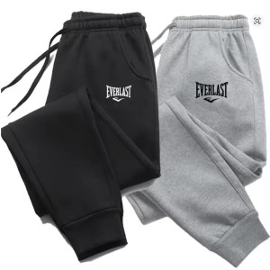 Men Printed Pants EVERLAST Men Women Running Pants Joggers Sweatpant Sport Casual Trousers Fitness Gym Breathable Pants