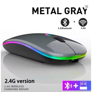50 Packs  Wireless Mouse RGB Rechargeable Bluetooth Mice Wireless Computer Mause LED Backlit Ergonomic Gaming Mouse for Laptop PC 3600DPI