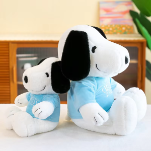 35cm New Cartoon Cute Snoopy Plush Toy Pillow Sofa Back Plush Doll Gifts For Children