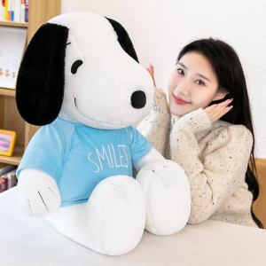 35cm New Cartoon Cute Snoopy Plush Toy Pillow Sofa Back Plush Doll Gifts For Children