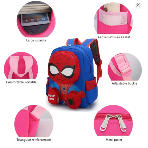 Disney Spiderman Backpack, Large Capacity Foldable Outdoors Daypack, Gift for Christmas/Birthday